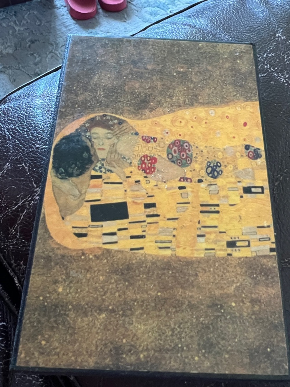 Gold and Black Gustav Klimt Inspired Home Art Panel